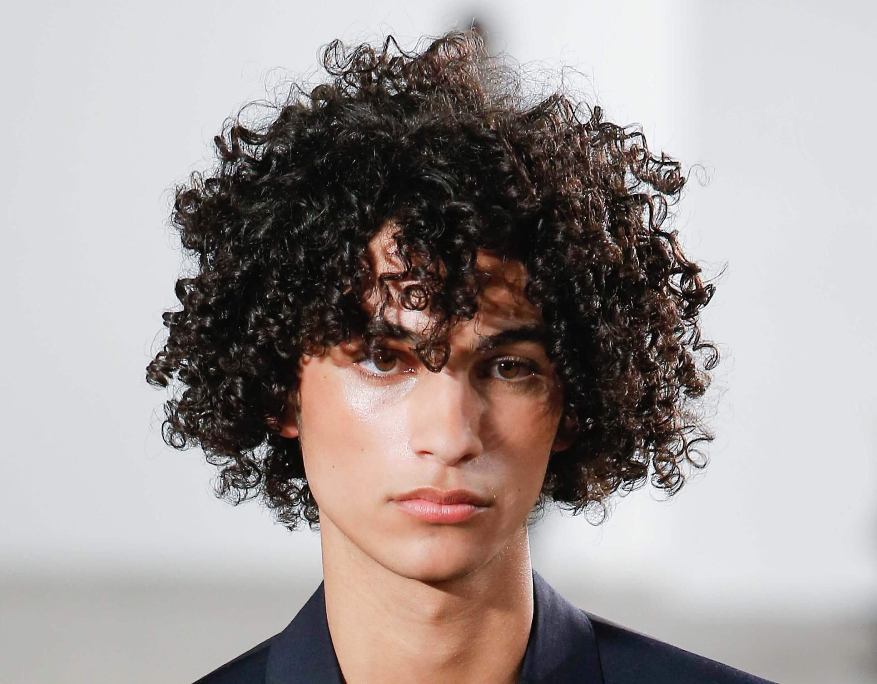 Curly Natural Hair Medium Black Mens Ovadia And Sons 073 Fw16 2 