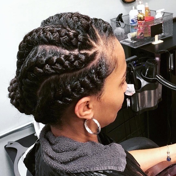 Goddess Braids Updo Styles 