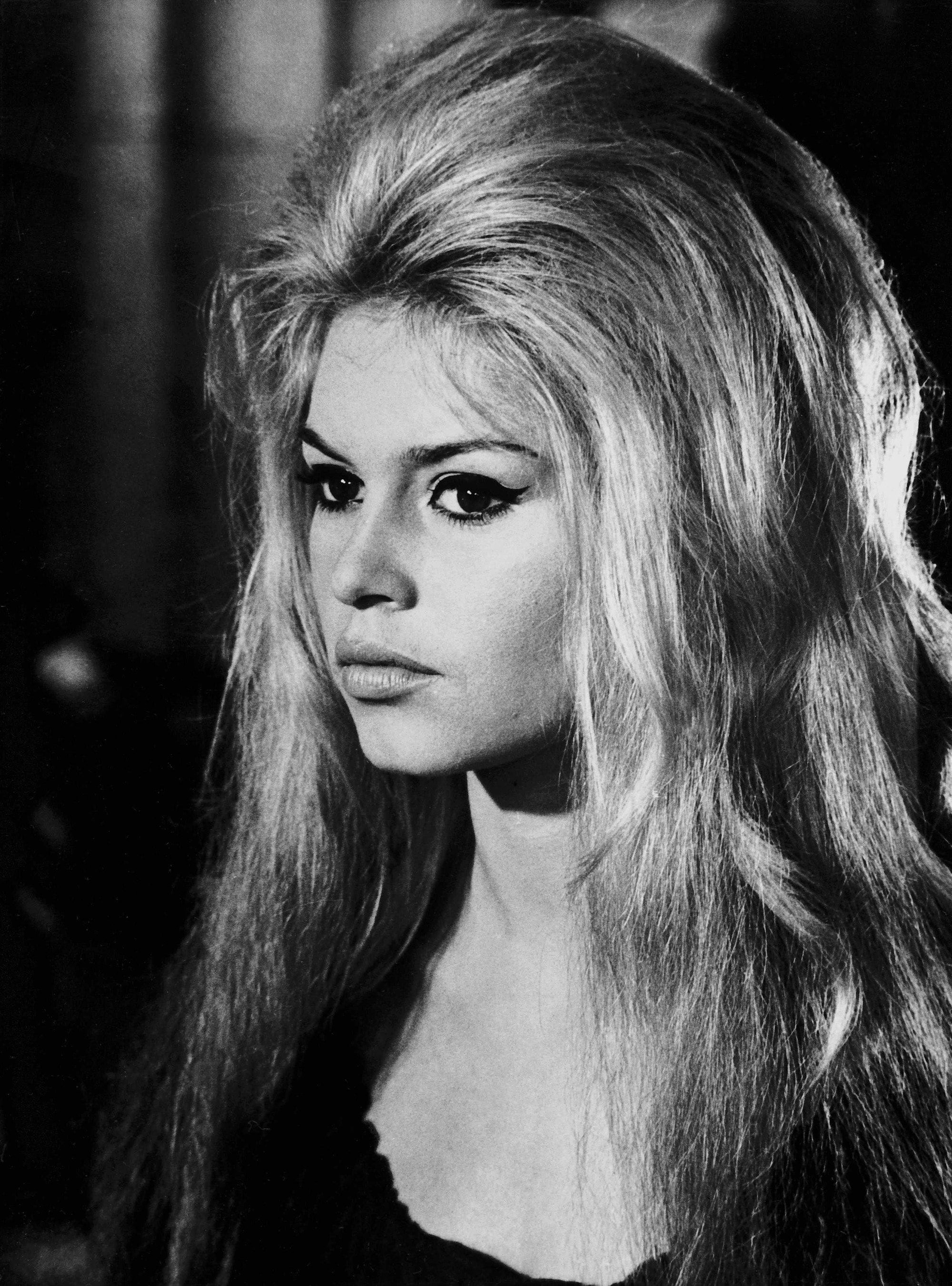 brigitte bardot with sky high backcombed hair. 