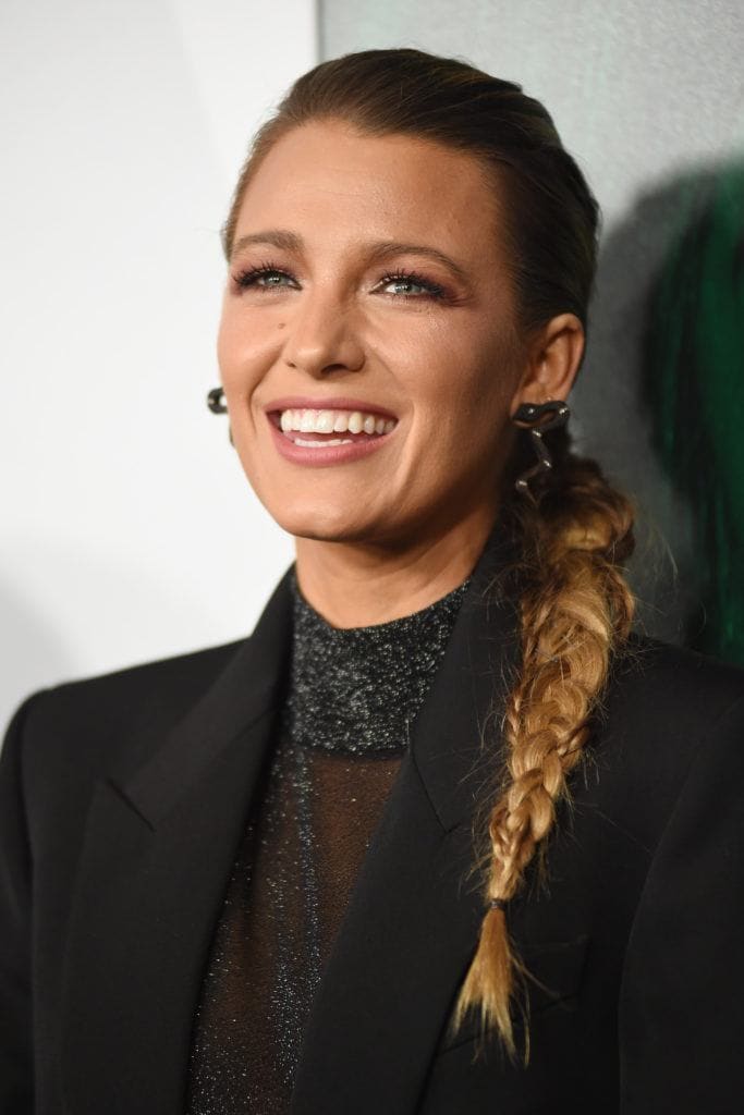 blake lively side braid